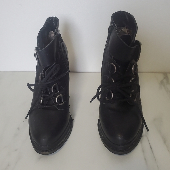 Seychelles black platform Chunky heel Booties - Picture 2 of 8